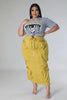 Pocket Workwear Large Lace Up Skirt