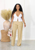 Linen Cotton Breathable Straight Casual Trousers
