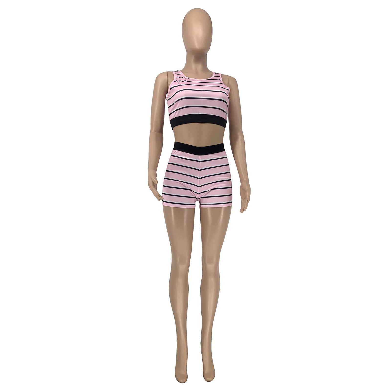 Casual Summer New Striped 2PC Set