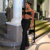 Bra Top & Flare Pants Two-Piece Set