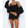 Solid Color Pleating Rubber Band Sprin Sports Suit Skir