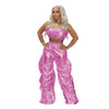 Hot stamping new personality street hip-hop nightclub two-piece set