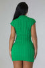 Bubble Solid Color Pullover Sleeveless Dress
