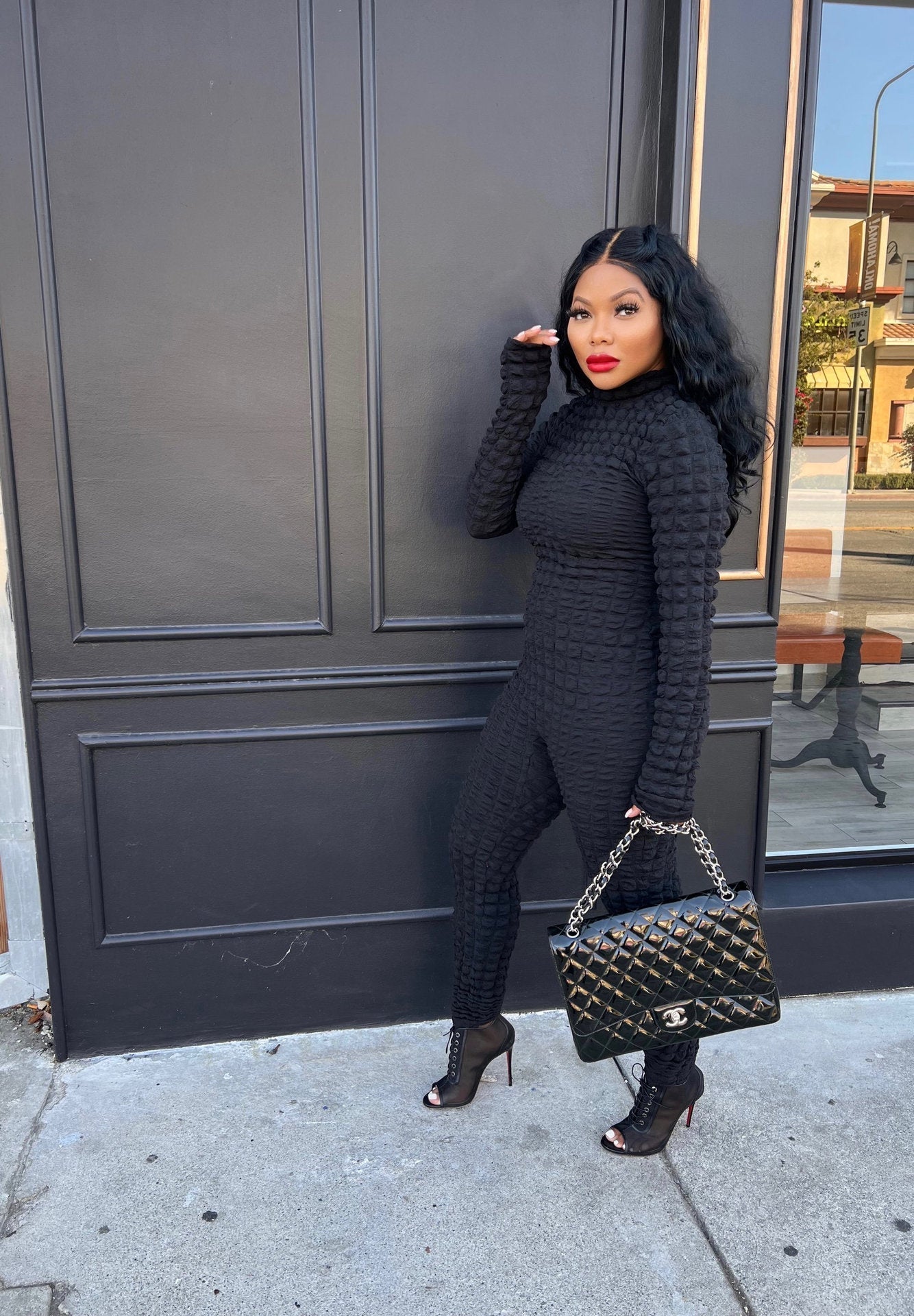 Plaid Two-Way Wear Jumpsuit
