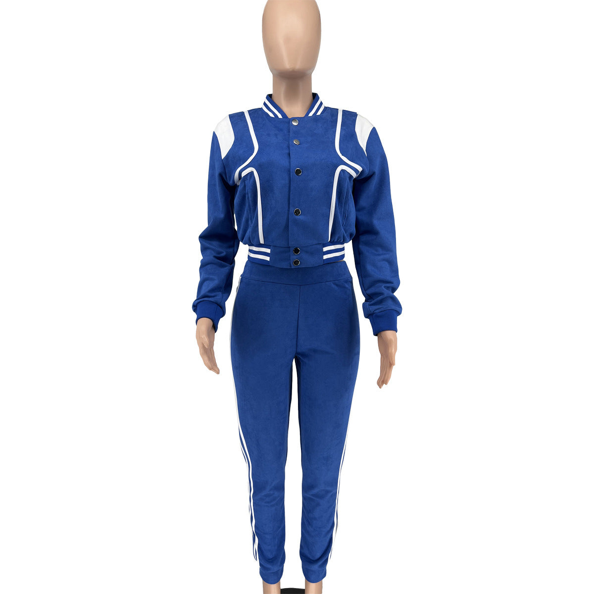 Fashion Leisure Sports Set Double Thread Baseball Jersey 2pc