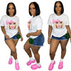 Barbie Printed Straight Pullover T-shirt