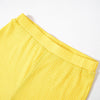 Color Matching Elastic Tight Split Trousers