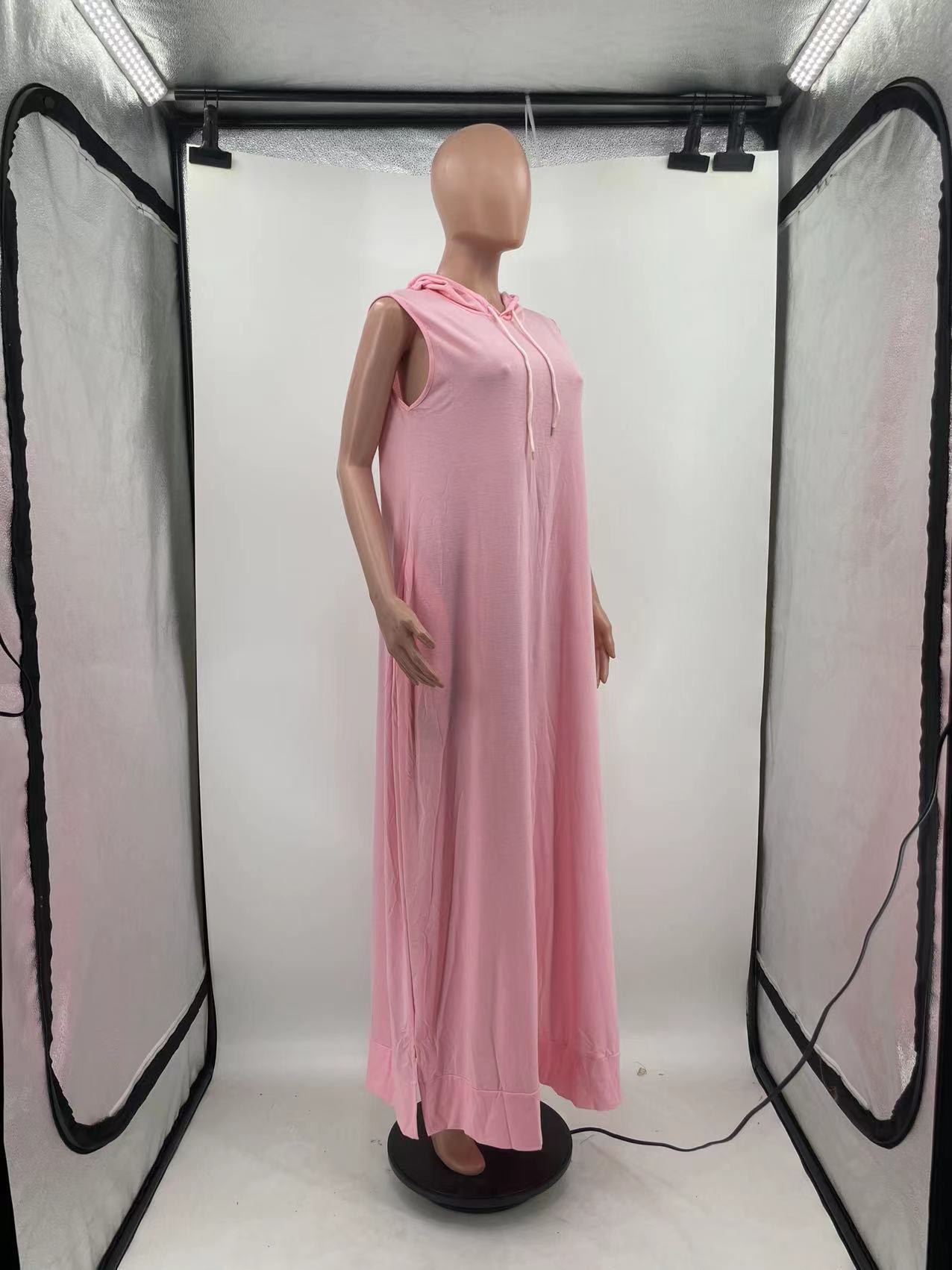 Long Loose Hoodie Dress