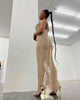 Strap Style Knitted Sleeveless Hollow Out V-neck Dress