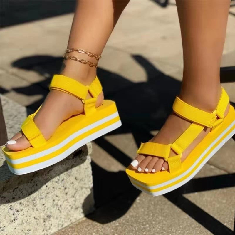 Color Velcro Sandals