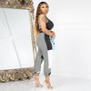 Patchwork Vest Trousers Two-piece Set