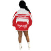 Motorcycle style detachable jacket short skirt 2PC set