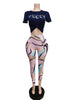 Slim Short-sleeved Trousers Two-piece Set