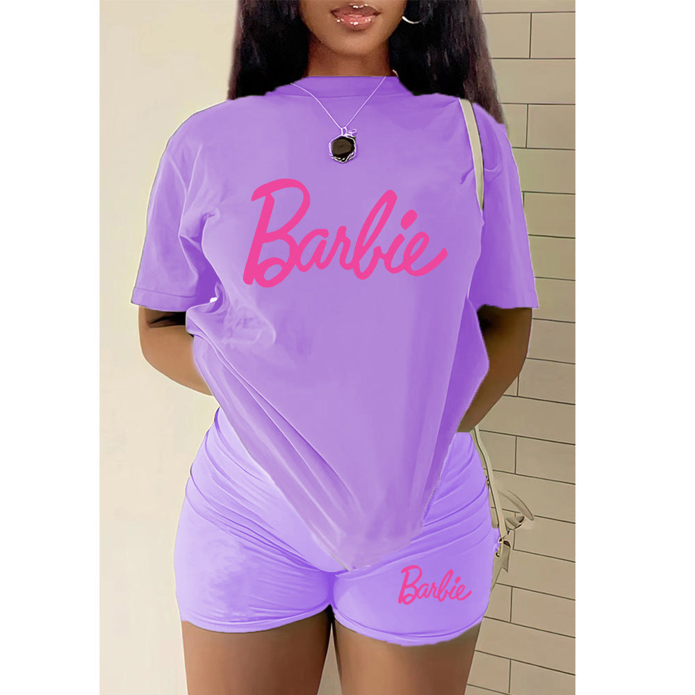 T-shirt Shorts Set Sports Suit Two Piece