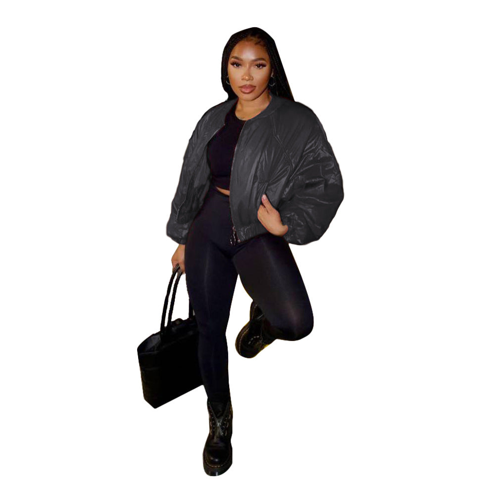 Jacket: cotton jacket slim jacket