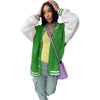 Candy Color Baseball Casual Knitted Jacket Coat