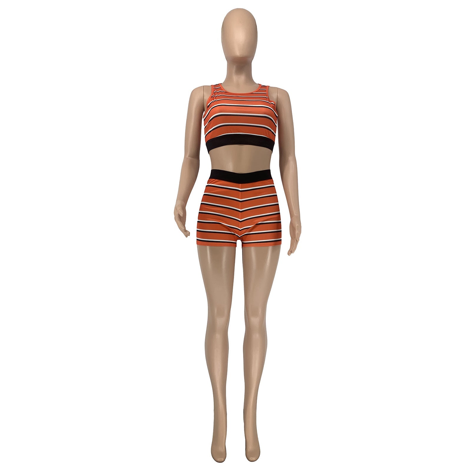 Casual Summer New Striped 2PC Set