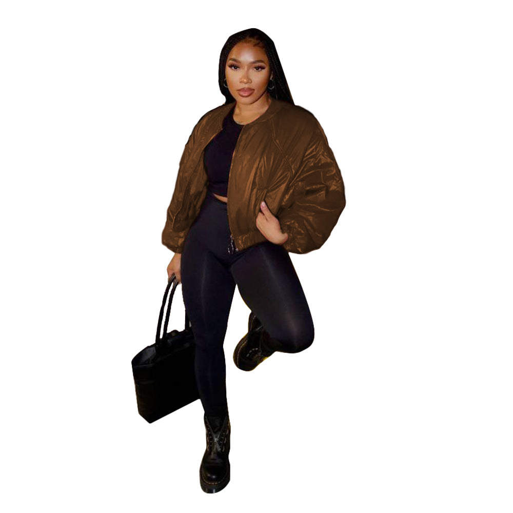 Jacket: cotton jacket slim jacket