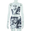 Cartoon Printed 2PC Outfit