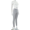 Contrast Color Pocket Top Tight Trousers Sports and Leisure Set