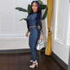 Slim-Fit Pants Casual 2PC Set