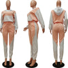 Half High Collar Hooded Sports Casual Set