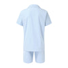 Linen Loose Short Sleeve Shorts Men's 2 PC Suit