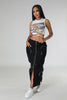 Pocket Workwear Large Lace Up Skirt