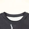 Letter Printed Open Navel Short T-shirt