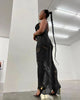 Strap Style Knitted Sleeveless Hollow Out V-neck Dress
