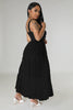 Straps Tulle Stitching Large Swing Dress