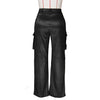 Solid Color Multi-Pocket Workwear pants