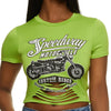 Crop-Top Tight-Fitting T-shirt