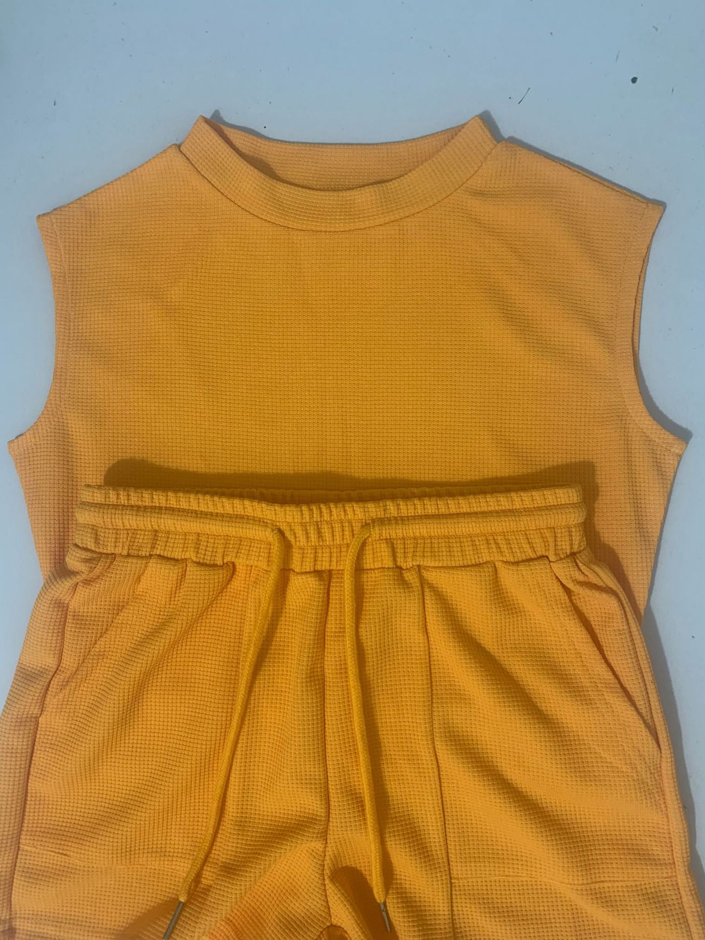 Sleeveless Suit Shorts Two-piece Set