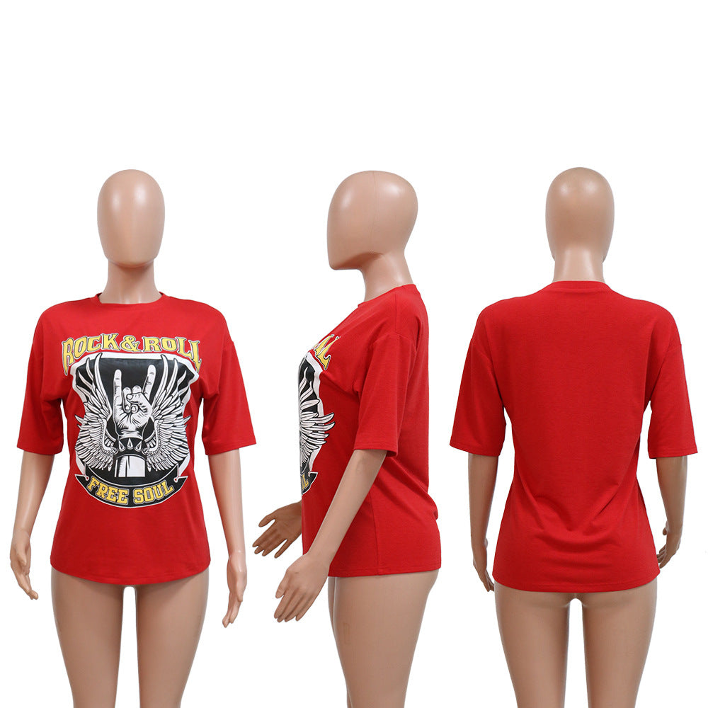 Printed Short Sleeved T-shirt
