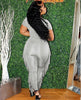 Tassel Trousers Crossed Short Sleeve Two-piece Suit