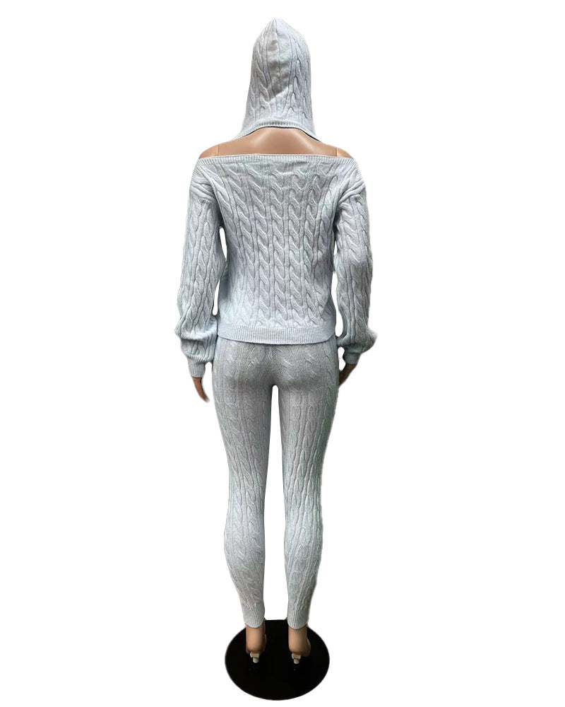 Solid color high elasticity anti pilling knit sweater