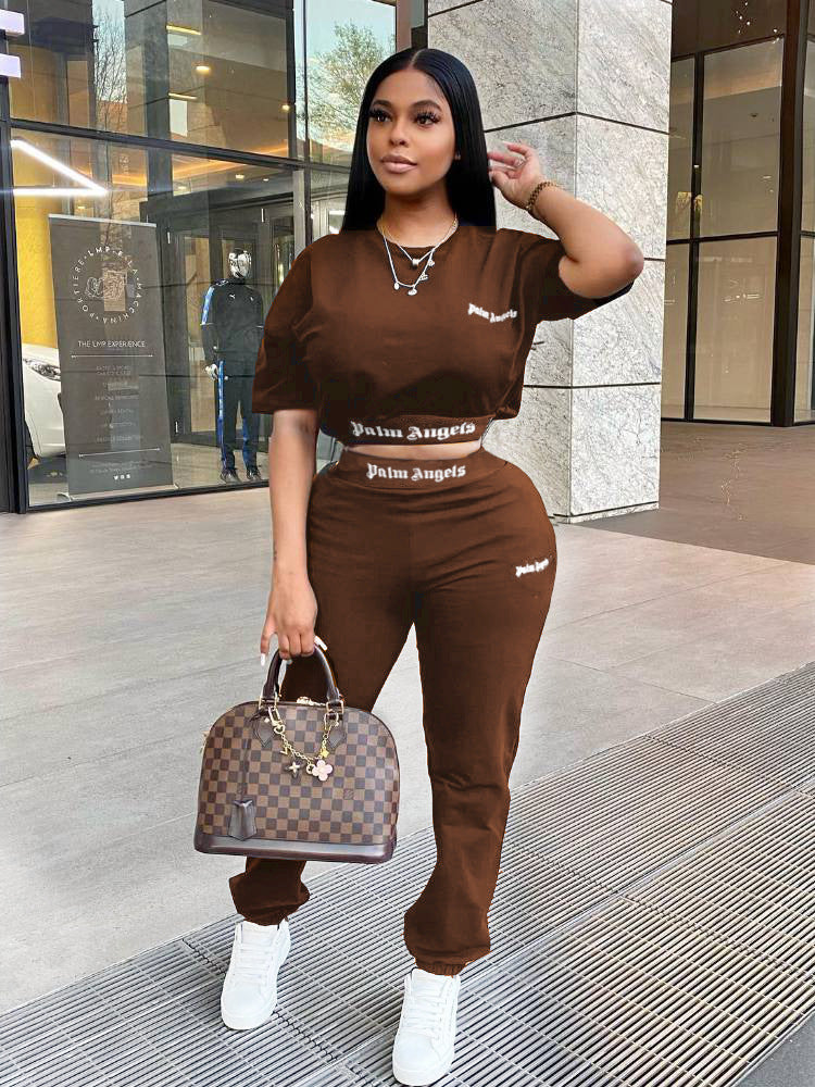 Letter Printed 2PC Set