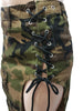 Camouflage Wash Pocket Slit Tassel Machine Eye Strap Skirt