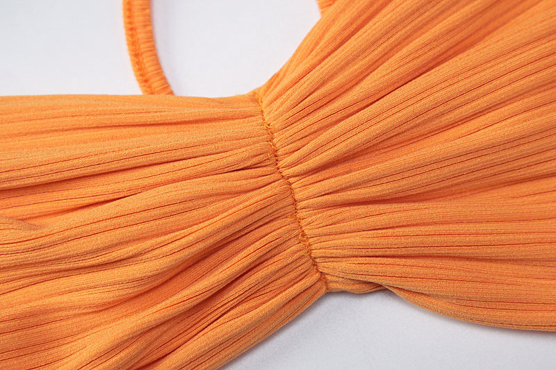 Bra Top & Flare Pants Two-Piece Set