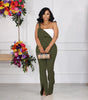 Sling Jumpsuit Chest Pocket Split Pants