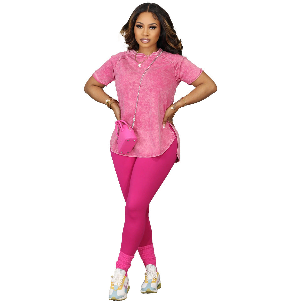Printed Leisure Sports Two-Piece Set