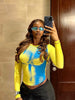 3D Printed Slim-Fit round Neck Top