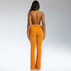 Bra Top & Flare Pants Two-Piece Set
