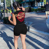 Tank Top Shorts Print Two-piece Set
