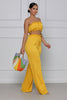 Solid Color Bra Pants Women's Two-piece Set
