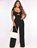 Open-work Straight Jumpsuit
