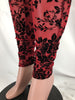 Mesh flocked shoulder jumpsuit