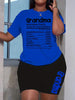 Letter Printing Casual 2PC Set