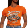 Crop-Top Tight-Fitting T-shirt